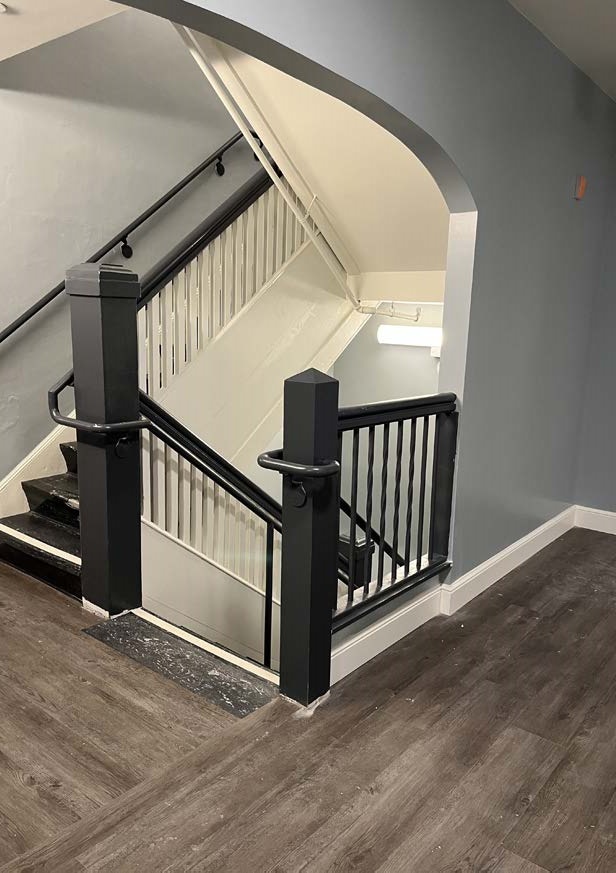 Rehabilitated north section staircase